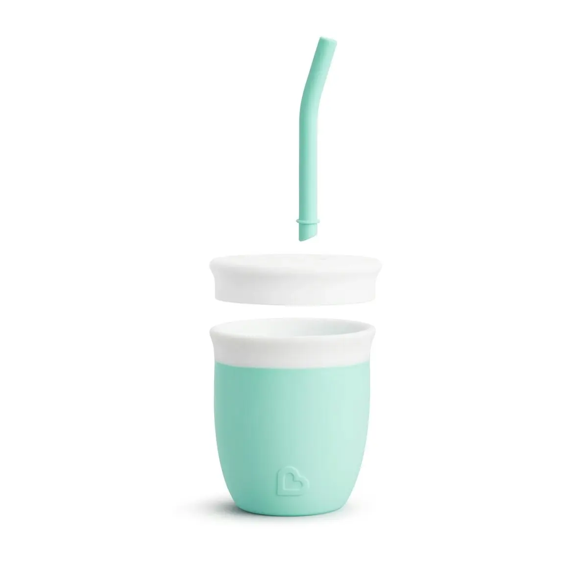 Munchkin 4oz C’est Silicone Toddler Training Cup with Straw - Mint