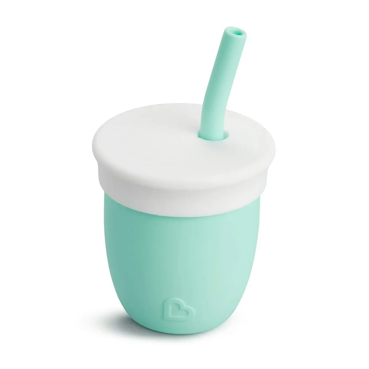 Munchkin 4oz C’est Silicone Toddler Training Cup with Straw - Mint