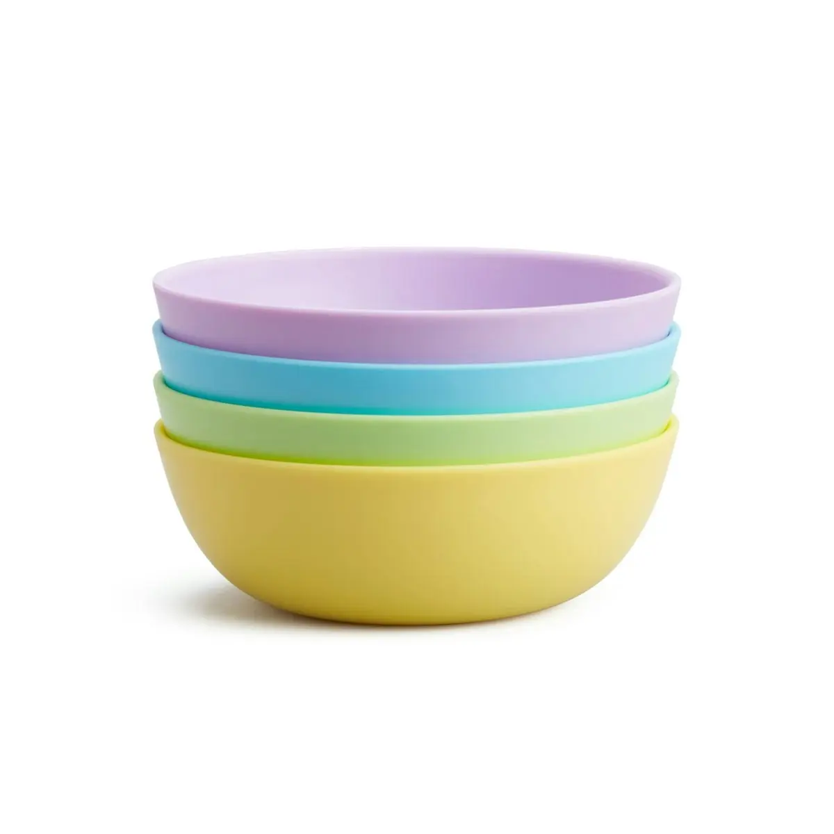 Munchkin Multi Kids Feeding Bowls With Flat Bases & Tall Sides - 4 Pack