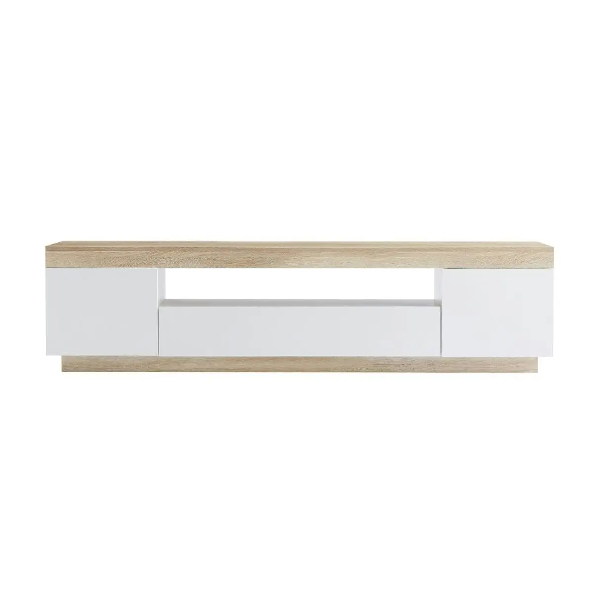 Ashley Coastal White Wooden TV Cabinet Entertainment Unit 180cm