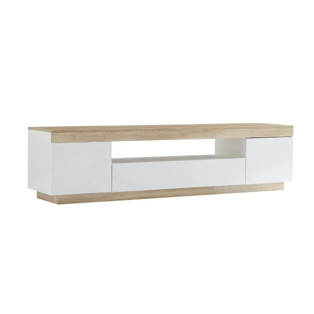 Ashley Coastal White Wooden TV Cabinet Entertainment Unit 180cm