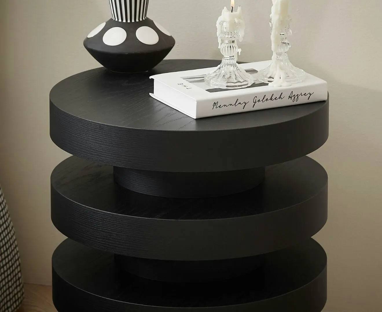 Arya Black Side Table