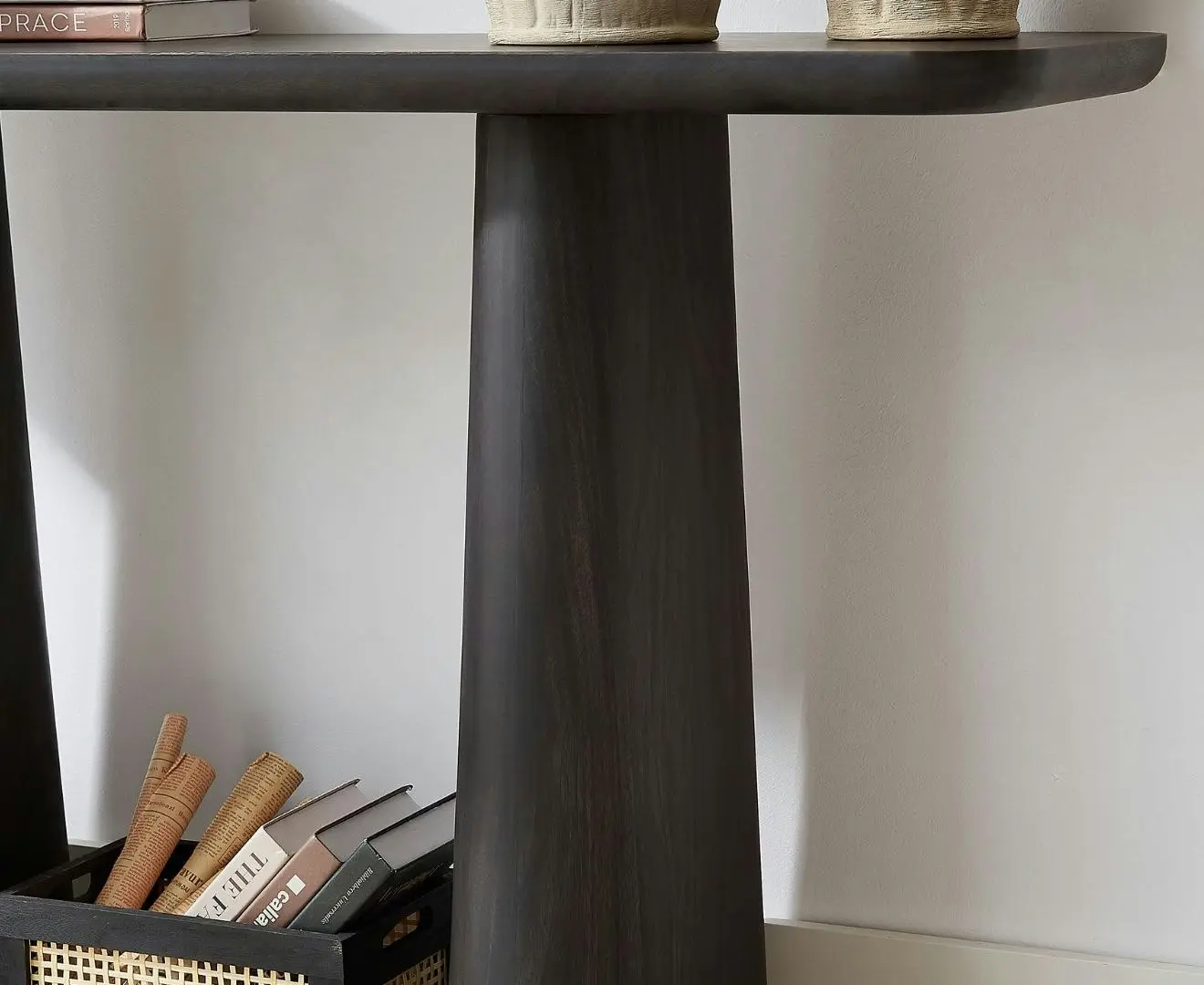 Hallie Black Console Table