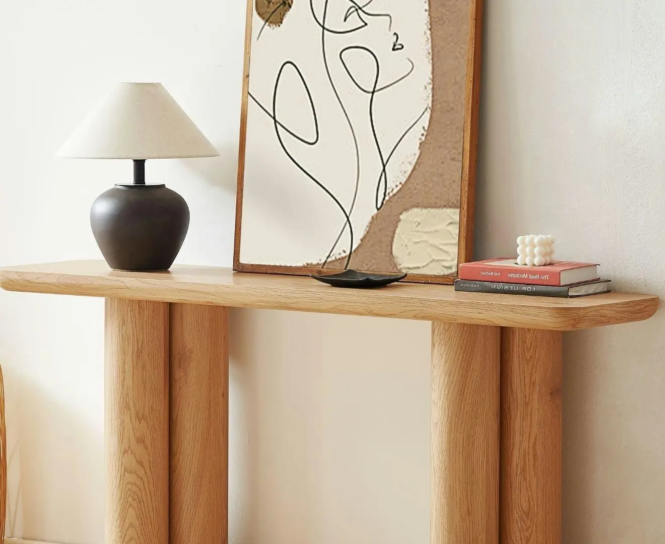 Tanner Natural Wooden Console Table