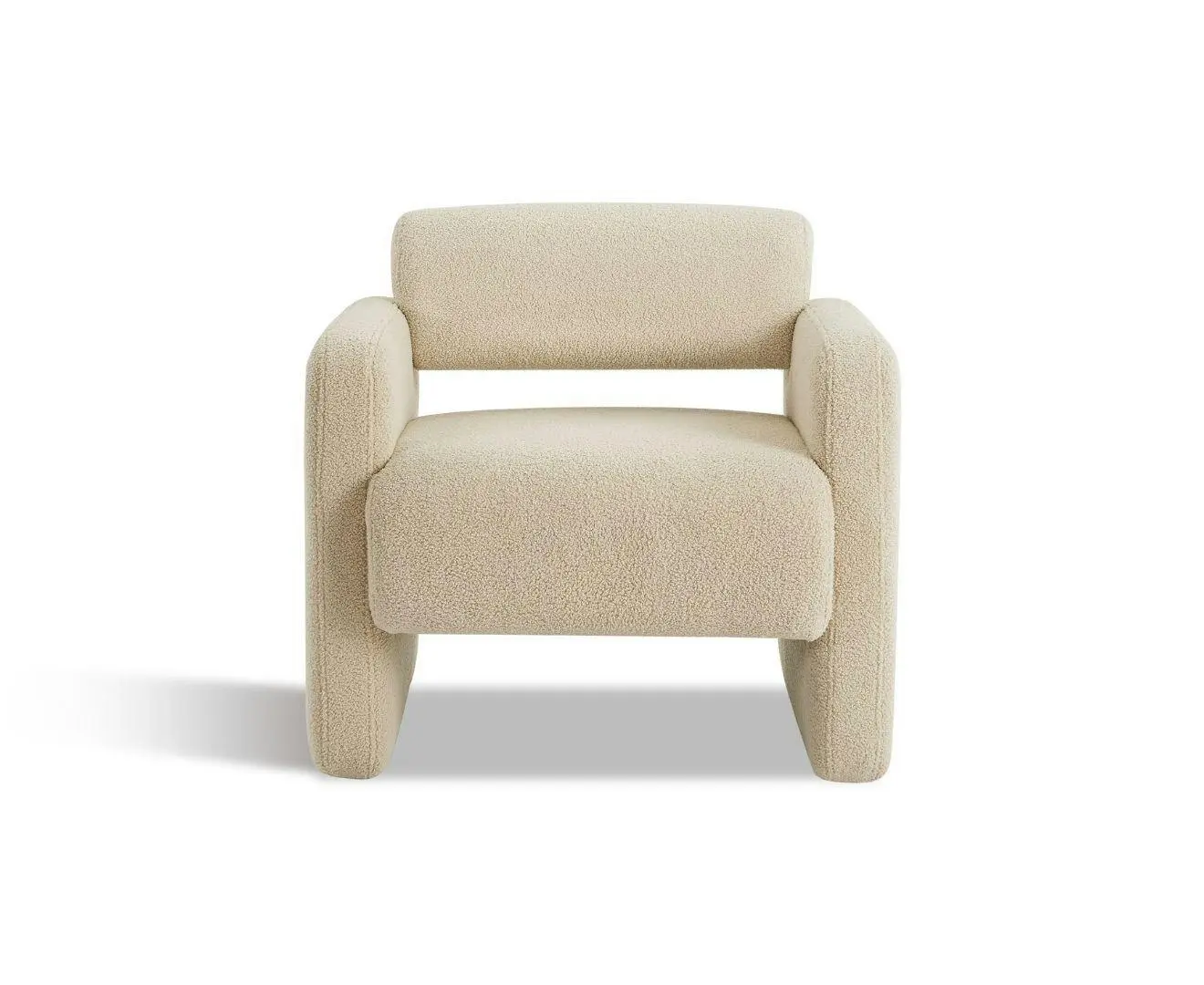 Lilah Modern Boucle Fabric Armchair