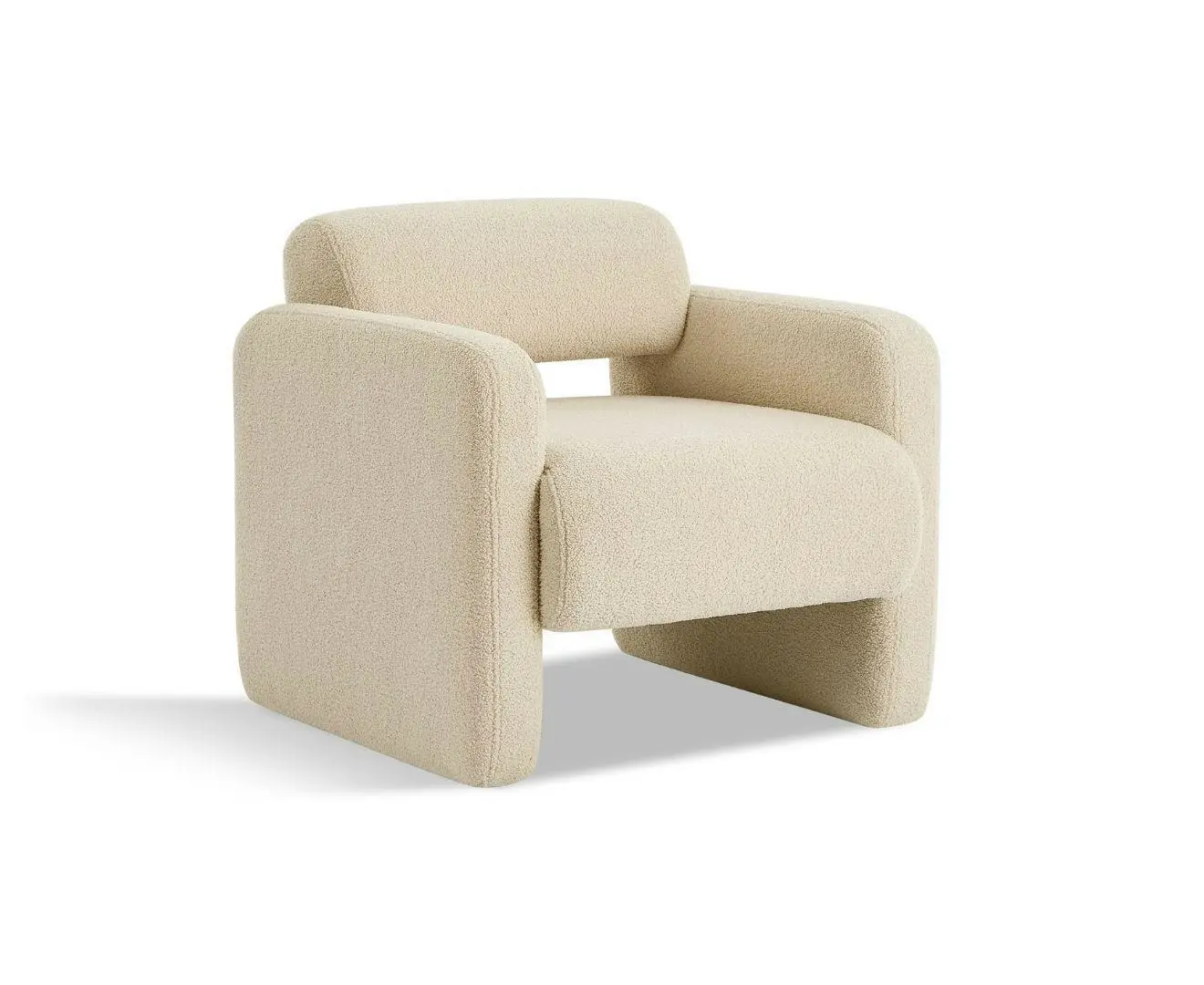 Lilah Modern Boucle Fabric Armchair