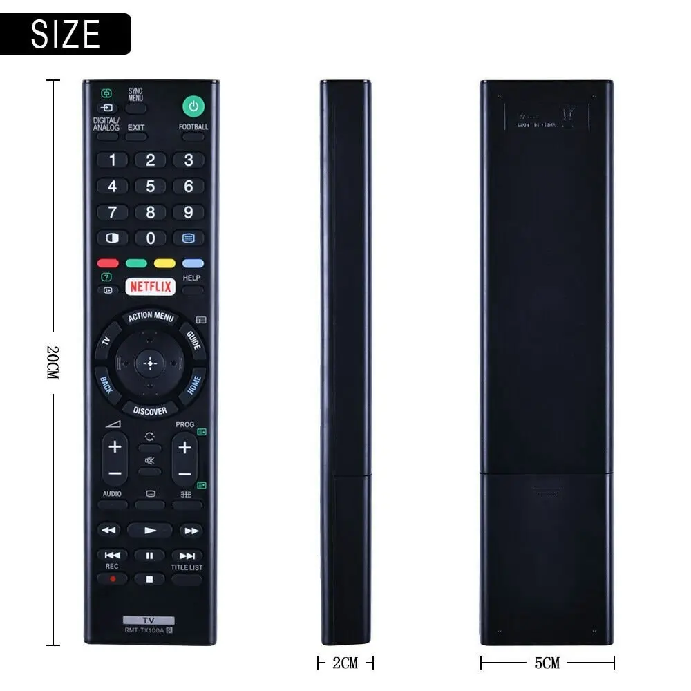 RMT-TX100A For Sony Netflix TV Remote Control KD-55X9000C KD-65X9000C