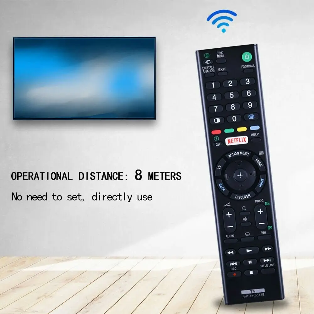 RMT-TX100A For Sony Netflix TV Remote Control KD-55X9000C KD-65X9000C