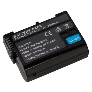 Battery Replacement + LCD Charger for Nikon EN-EL15 D7000 D7100 D800 D800E D600 Camera