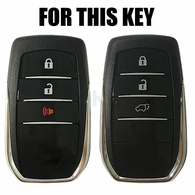 Remote Key Cover Fob Case Silicone For Toyota Hilux HIGHLANDER Camry RAV4 Skin