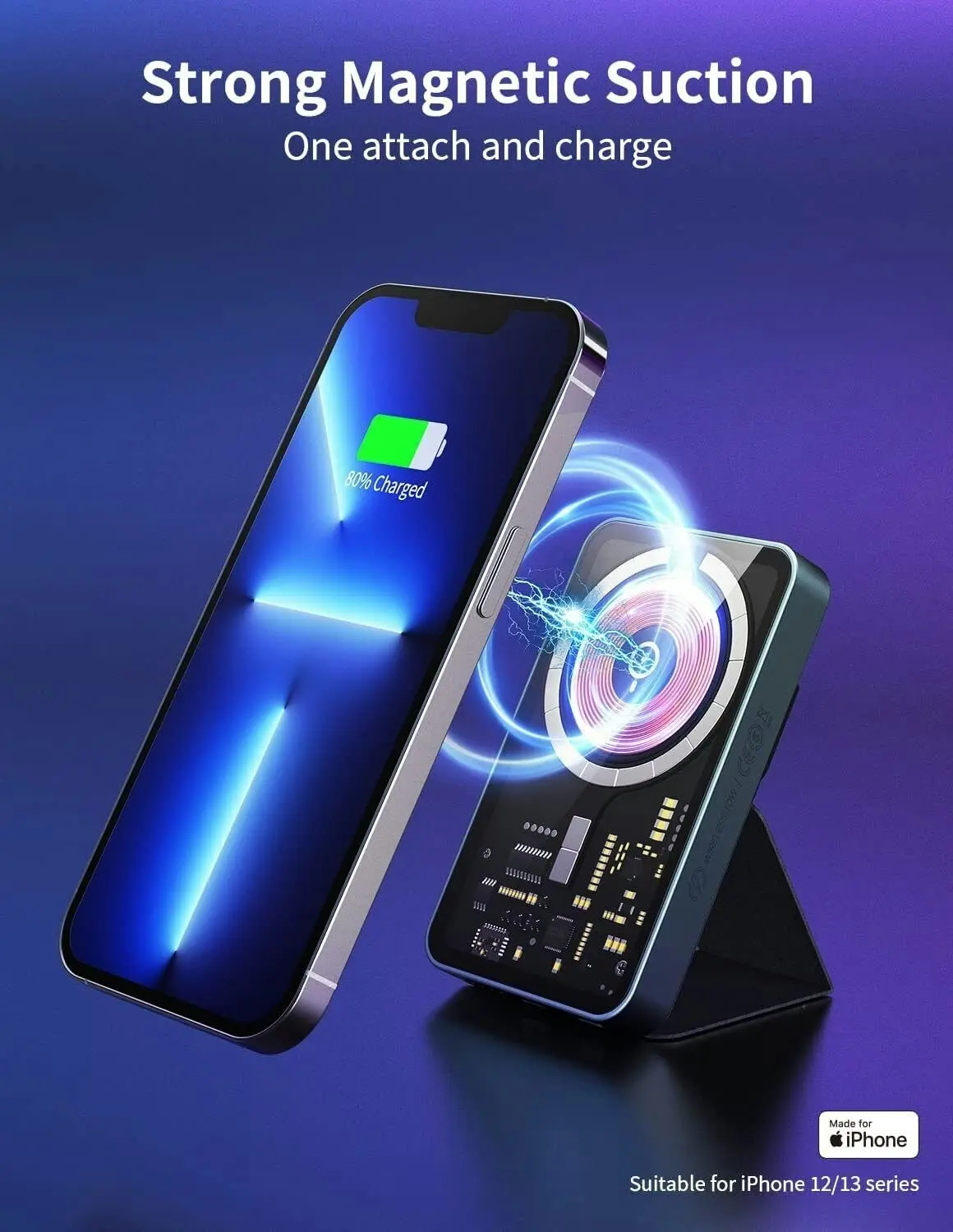 Magnetic Wireless Power Bank Fast Charger For iPhone 16 15 14 13 12 11 X Pro Max Samsung S24 S23 S22 Powerbank