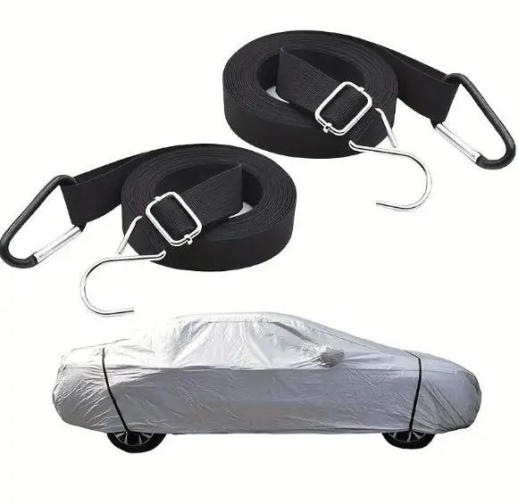 Secure Car Cover Universal Fit Wind Protector Straps L 430cm to 480cm