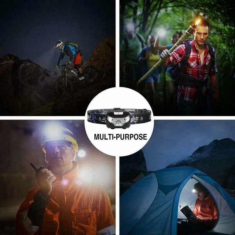 Waterproof Head Torch LED Headlamp Flashlight USB Rechargeable CREE Fish Camping