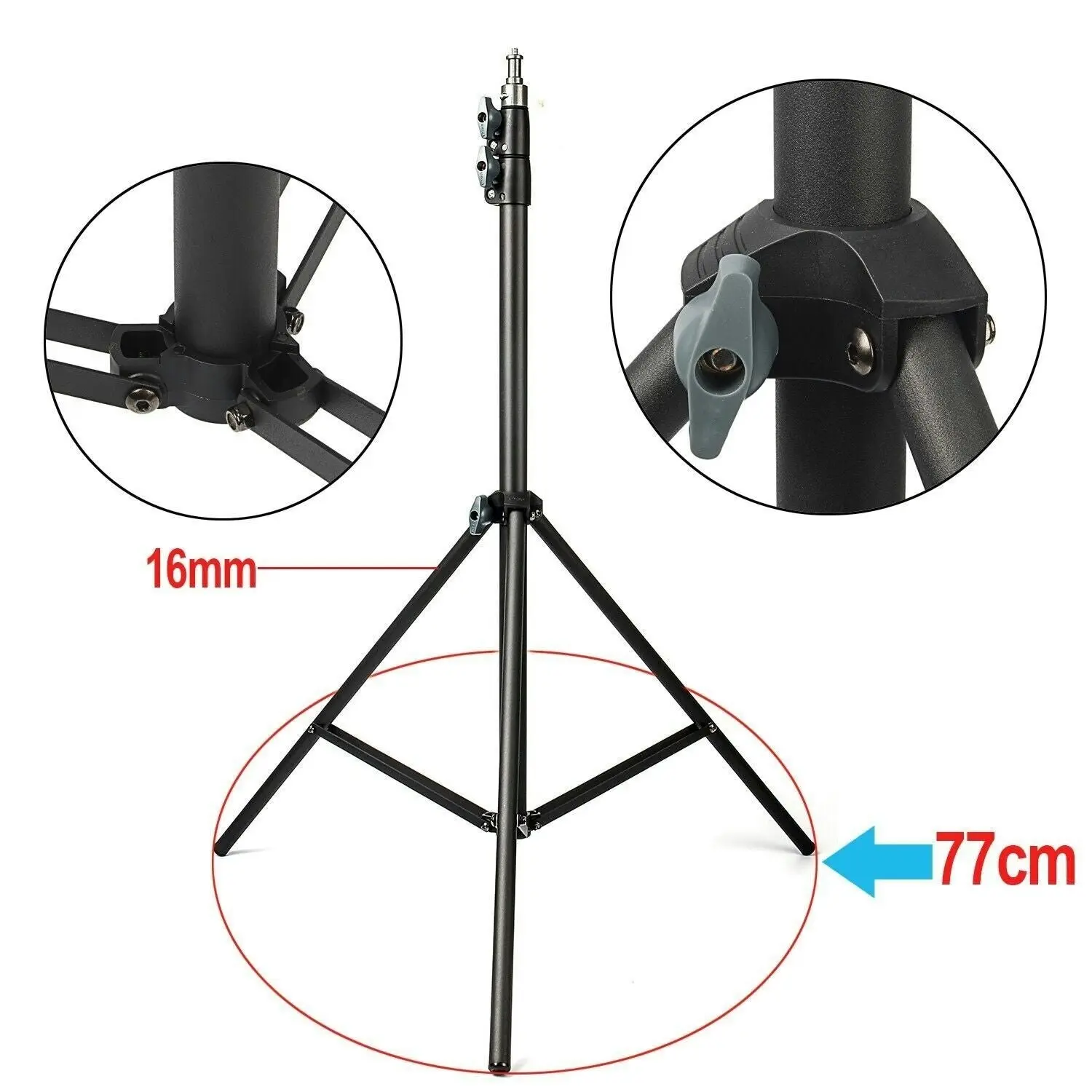 Portable Adjustable Light Stand Tripod For Studio Photo Flash LED Lighting / DSLR