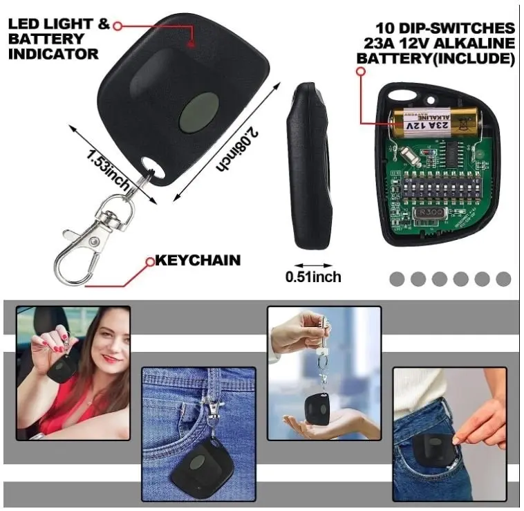 Tiltamatic magic key Garage Remote TRG306 TR300 TRV300 TRG 303 Tilt-A-Matic