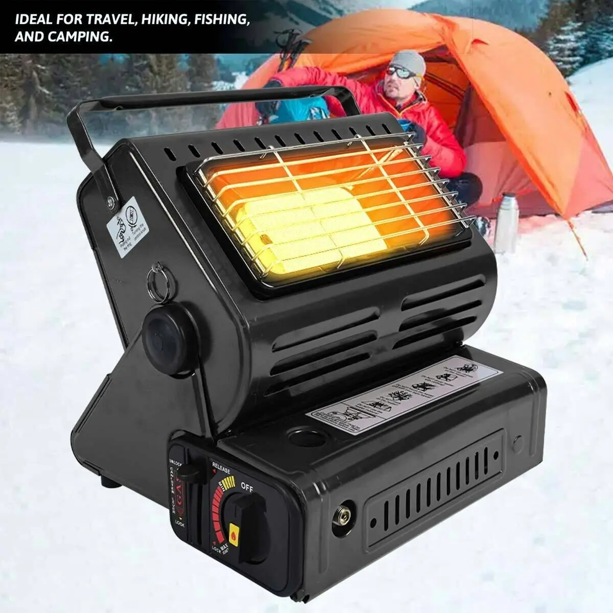 Portable Butane Gas Heater Camping Camp Tent Outdoor Hiking Camper Survival