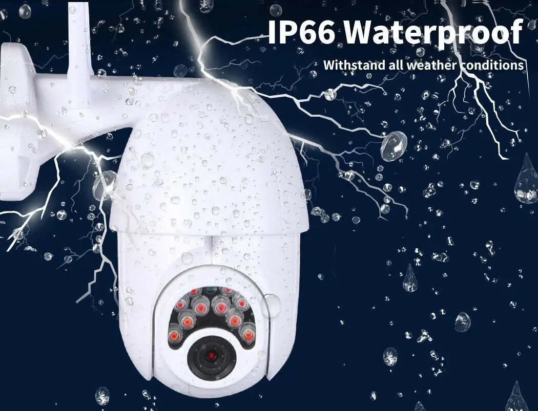 Security Camera CCTV Wifi 1080P Waterproof Outdoor with Night Vision