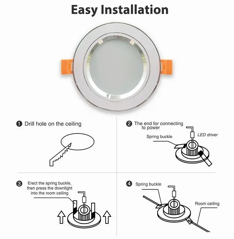 LED Downlights Dimmable 13W Down light | Cool , Warm & Trichrome