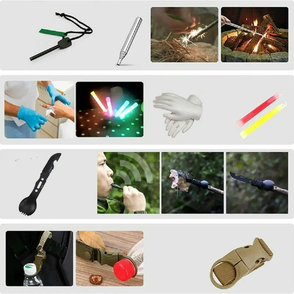 Emergency Survival Equipment Kit Sports Tactical Hiking Camping