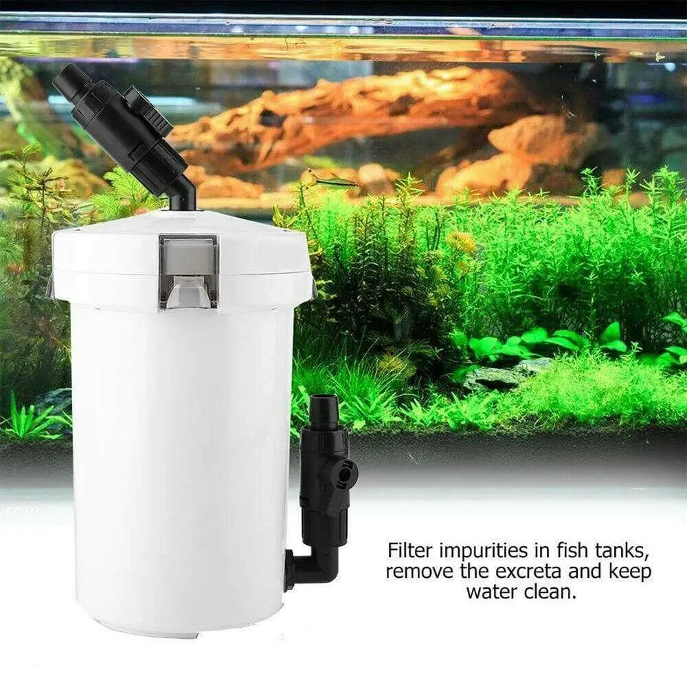 Aquarium External Canister Filter Aqua Fish Water Tank Sponge Pond 400L/H