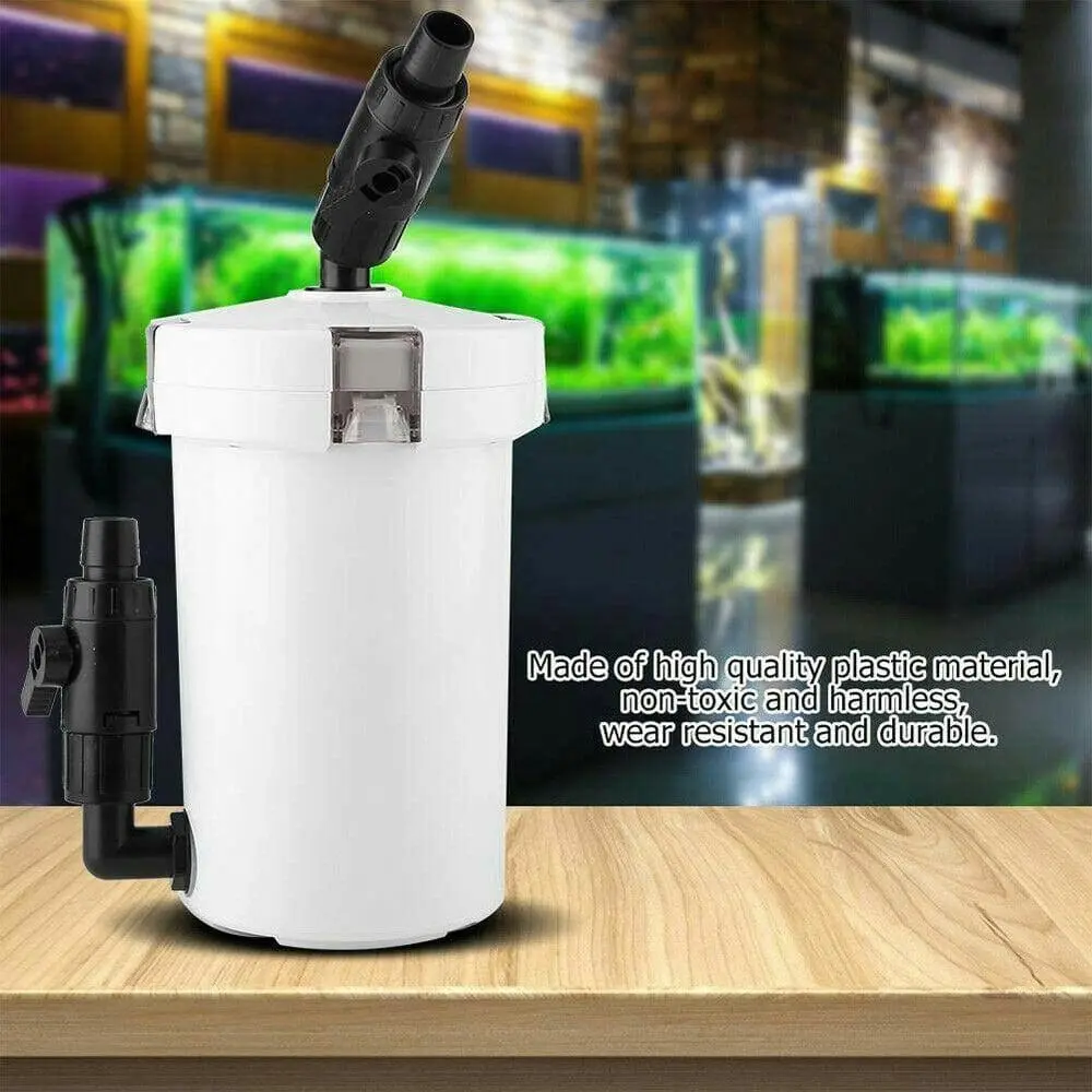 Aquarium External Canister Filter Aqua Fish Water Tank Sponge Pond 400L/H