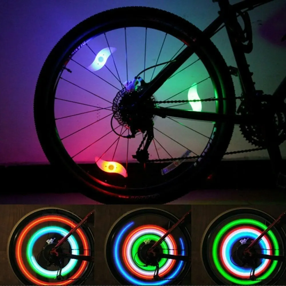 Bike Bicycle Cycling Spoke Wire Tire Tyre Wheel LED Flash Light Lamp 3 Modes AU