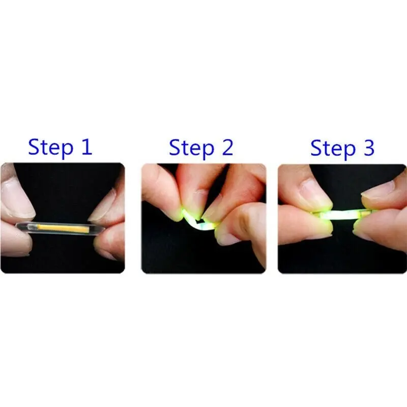 10 Pack Chemical Light Fishing Fluorescent Glow Stick Clip On the Rod Tip TDPRO