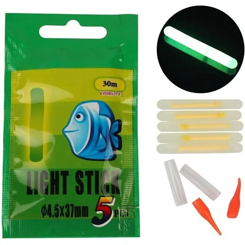 10 Pack Chemical Light Fishing Fluorescent Glow Stick Clip On the Rod Tip TDPRO