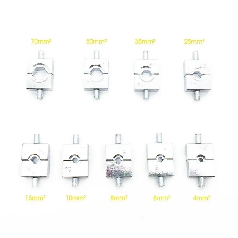 8 Ton Hydraulic Terminal Crimper Cable Wire Force Tool Kit 9 Die 4mm-70mm