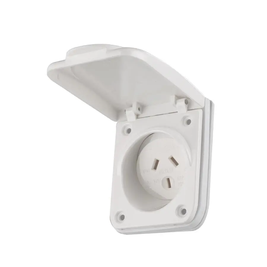 2 Pack Caravan, Motorhome, RV 15 Amp Power Outlet Socket