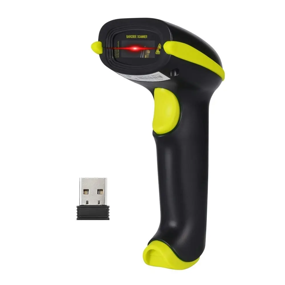 2D Bluetooth Wireless Barcode QR Code Scanner IS-5700DB (Yellow)