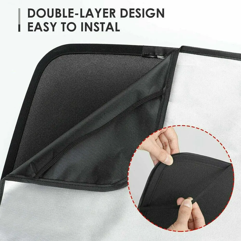 Front & Rear Window Roof Sunroof UV Film Sun Blind Shade Sunshade For Tesla Model Y