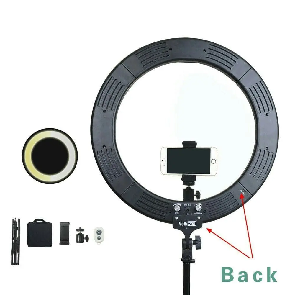 13" LED Ring Light Dimmable Lighting Kit Phone Selfie Tripod Stand Youtube Live