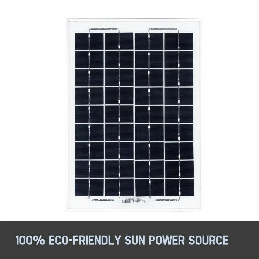 10W Solar Panel Kit 12V Power Caravan Camping Battery Charging Home Garden