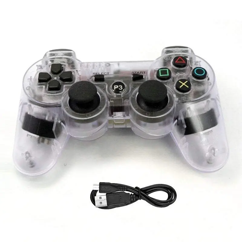 [2 Pack] Tavice Wireless Controllers Compatible with PS3 PlayStation 3 | Black