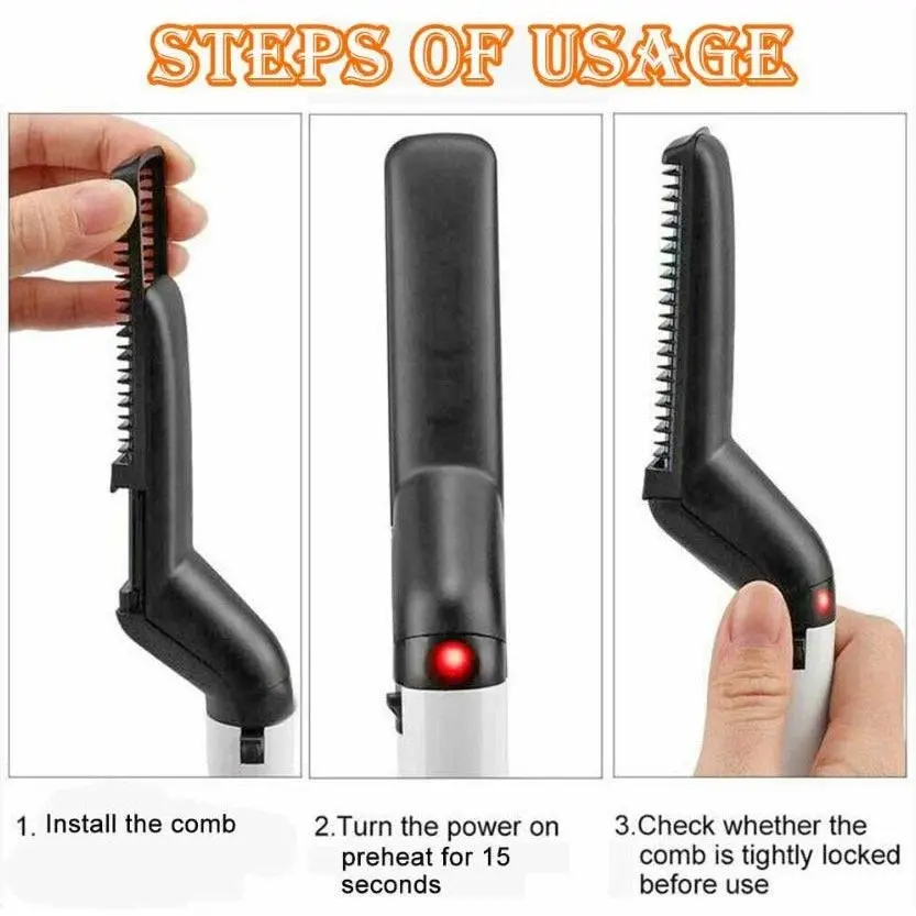 Multifunctional Hair Comb Beard Straightener