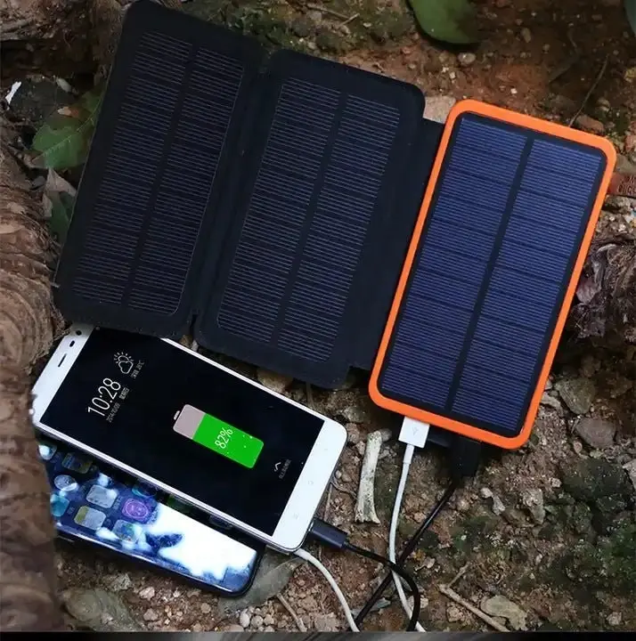 Wireless Power Bank with Solar Panel Recharging | Weatherproof PowerBank for Phones, iPads etc