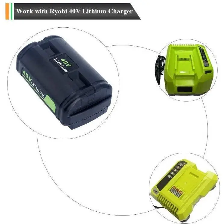 [2 Pack] 40V & 36V Replacement Battery for Ryobi Cordless Power Tools OP4050A OP40201