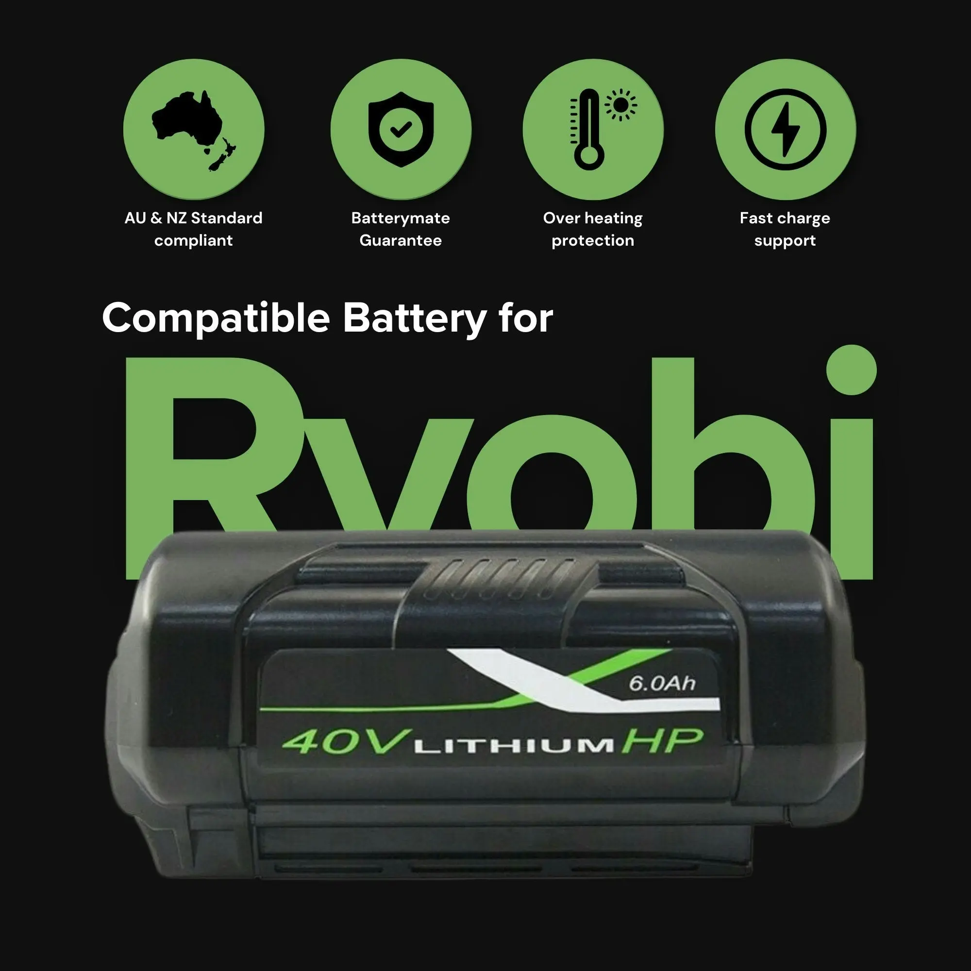 7.0Ah For Ryobi 36V / 40V Li-ion Battery BPL3626 BPL3626D BPL3640 BPL3640D | Upgraded