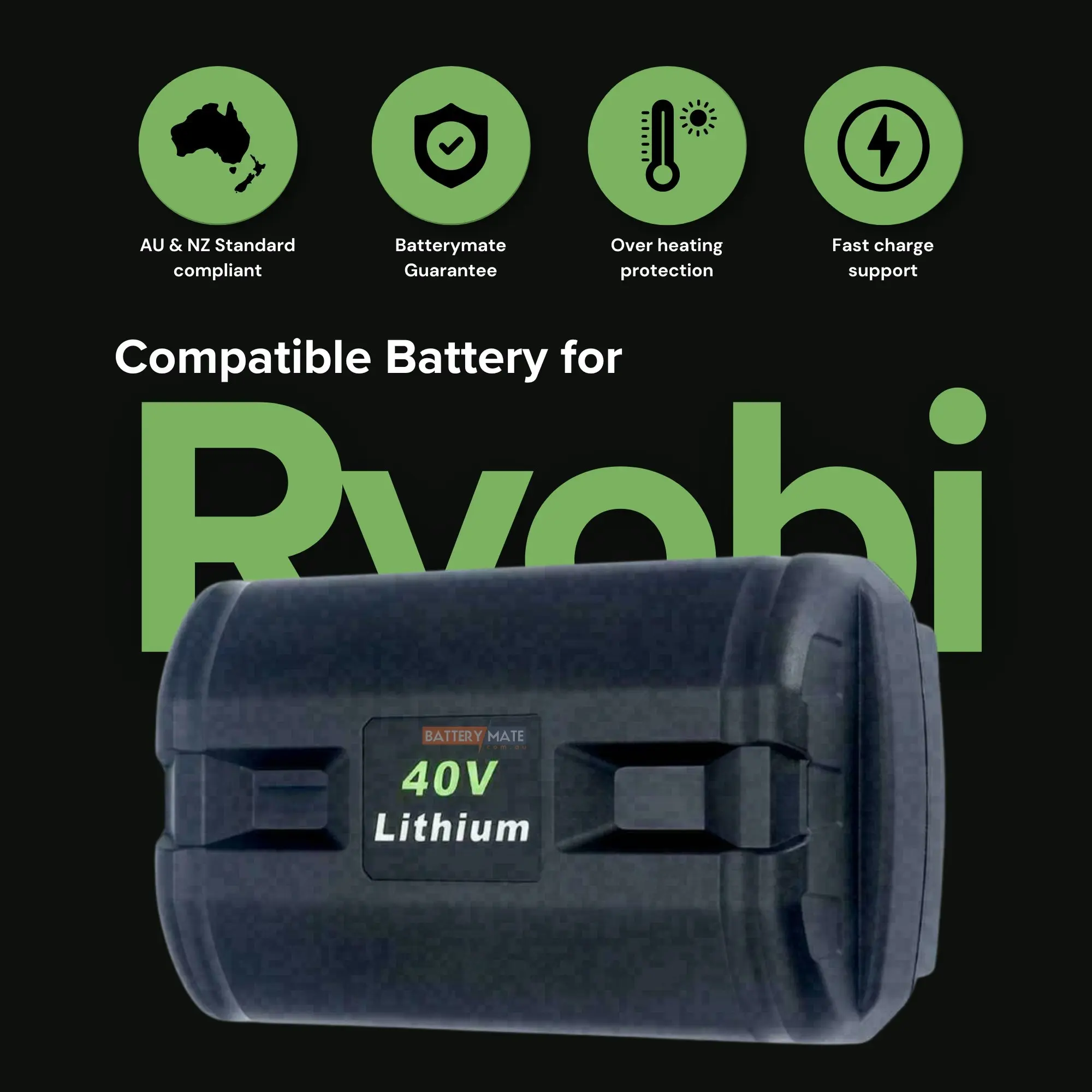 7.0Ah For Ryobi 36V / 40V Li-ion Battery BPL3626 BPL3626D BPL3640 BPL3640D | Upgraded