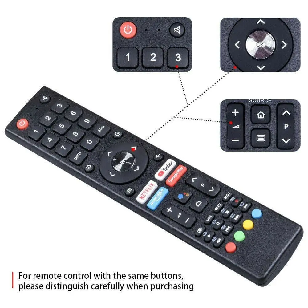 Replacement GCBLTV02ADBBT TV Remote Control for CHIQ L40K5 CHANGHONG