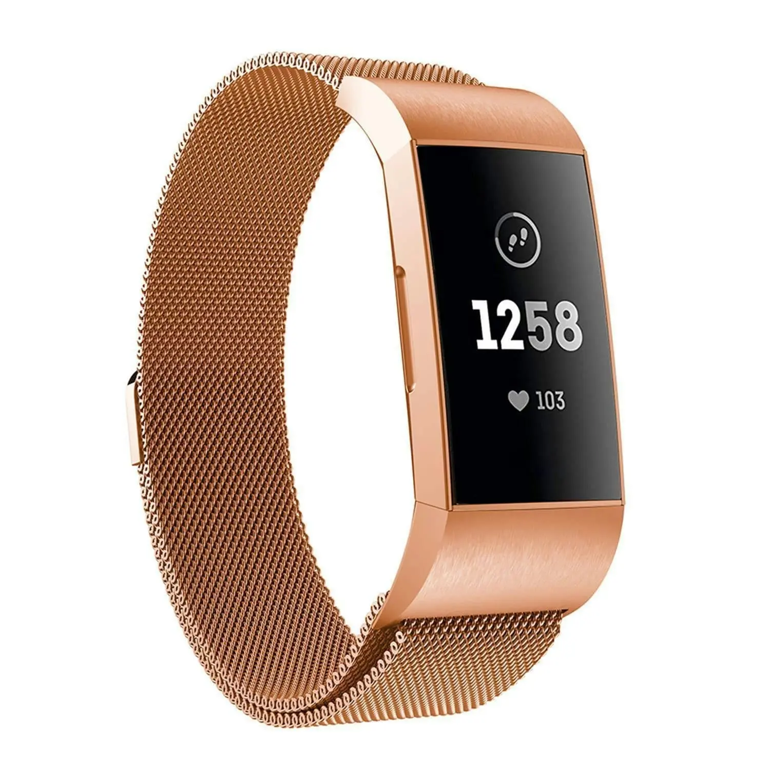 Fitbit Charge 3 Compatible Soft Replacement Band Strap Luxury Milenese