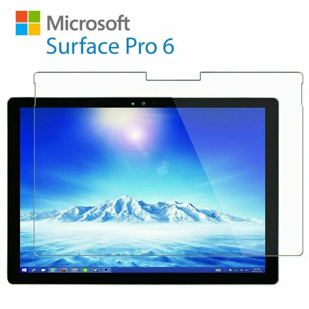 Microsoft Surface Pro 6 5 4 7 X Go Surface Book Tempered Glass Screen Protector [2 Pack]