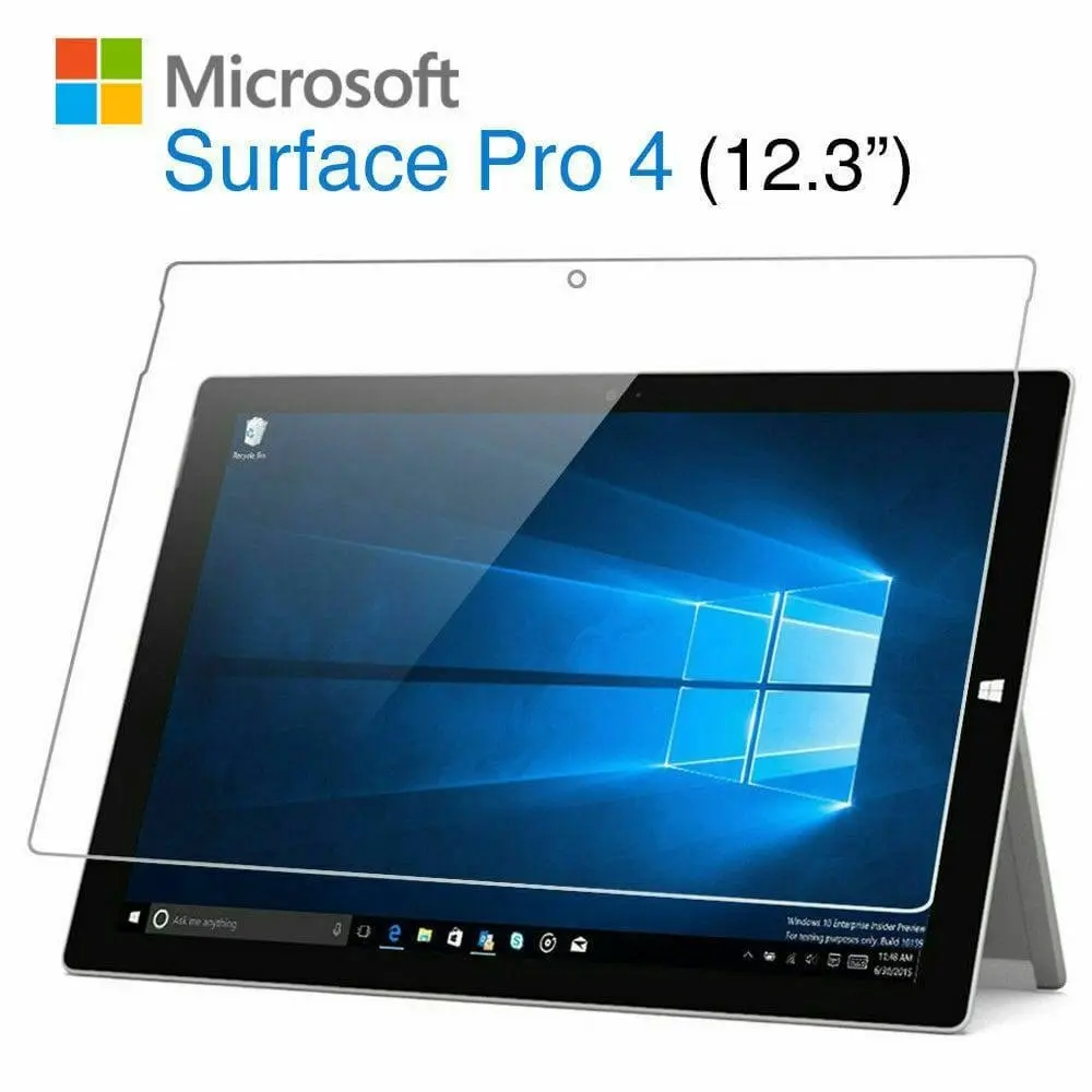 Microsoft Surface Pro 6 5 4 7 X Go Surface Book Tempered Glass Screen Protector [2 Pack]