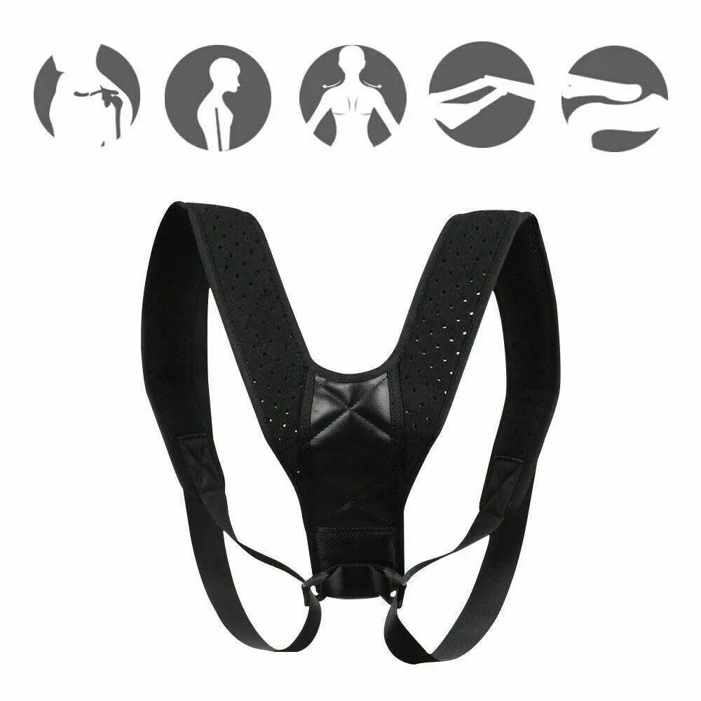 Posture Corrector Women Men Back Shoulder Brace Support Clavicle Strap