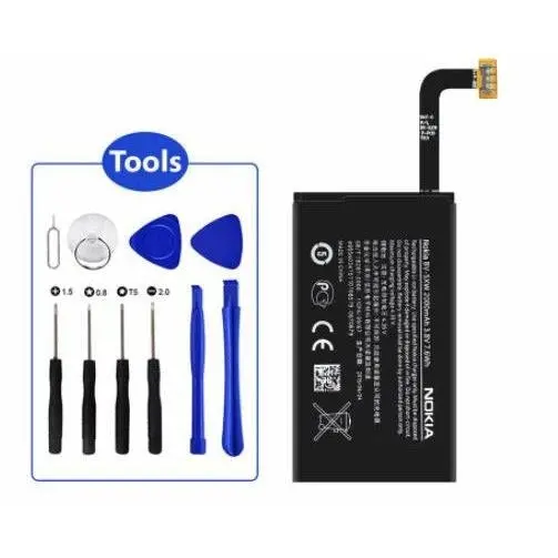 Nokia Lumia 1020 Compatilbe Battery  BV-5XW 2000mAh + Tools