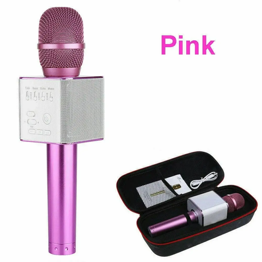 Karaoke Microphone Wireless Bluetooth Speaker Handheld Mic USB Player