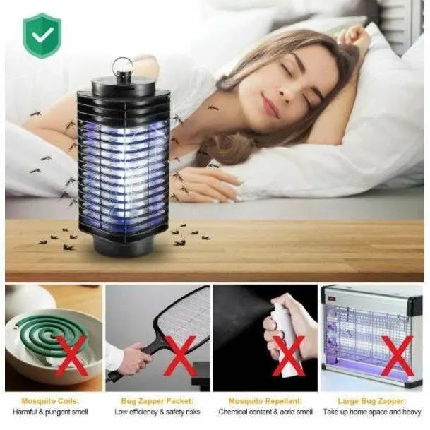 Electric LED Mosquito Killer Lamp Fly Trap Insect Bug Zapper Catcher UV