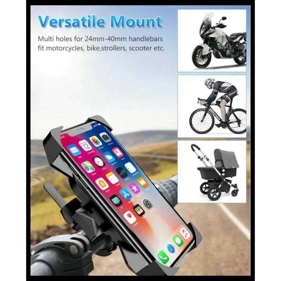 Phone Holder 360o Bike Handlebar Mount Rotation for Motorcycle Bicycle MTB Pram