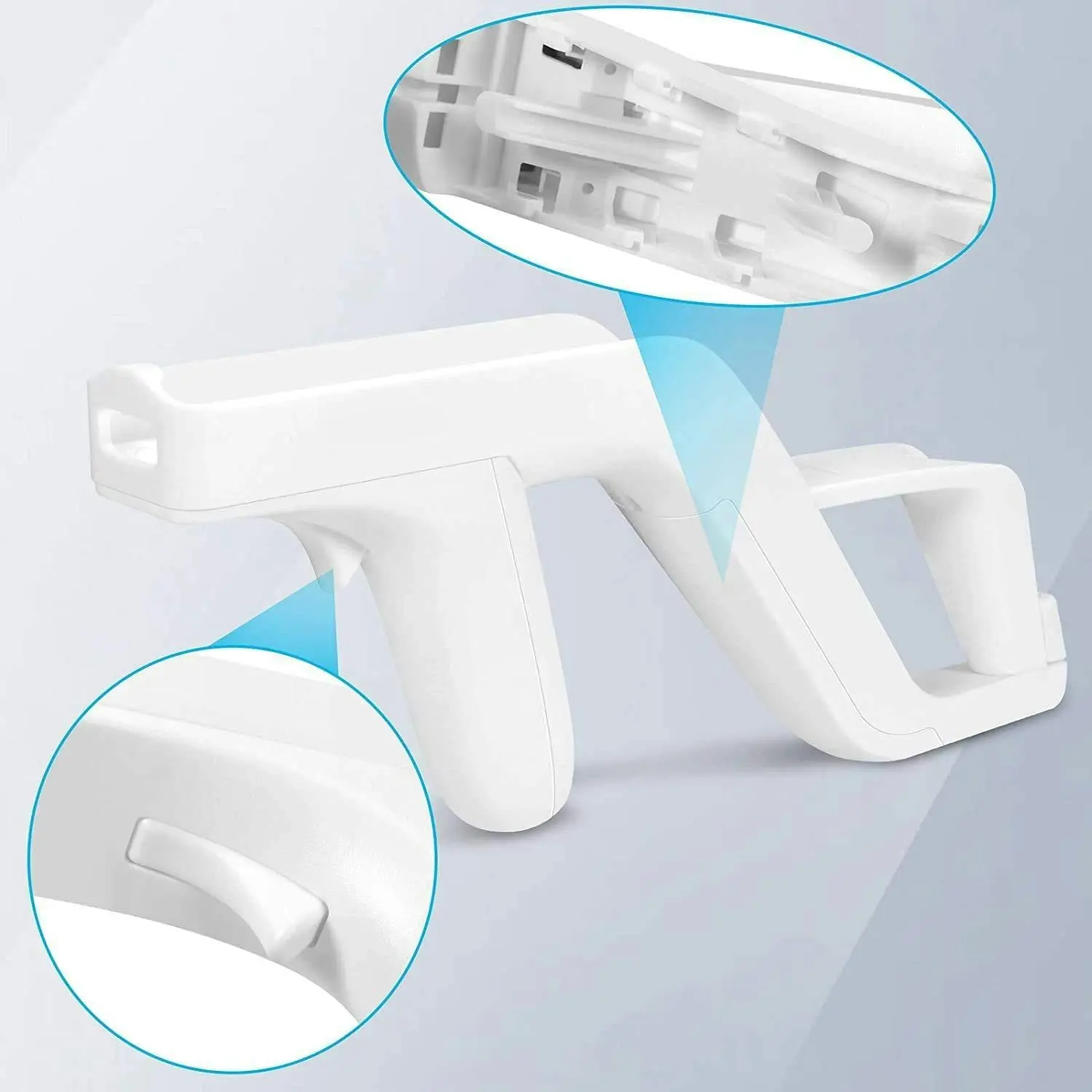 [2 Pack] Zapper Gun Compatible with Nintendo Wii Remote Wiimote Controller